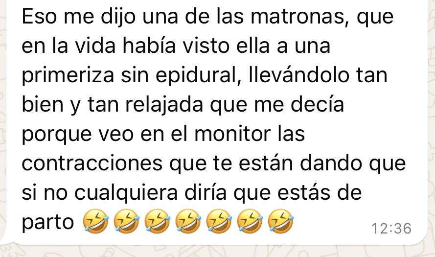 Testimonio de parto — Alumna 2