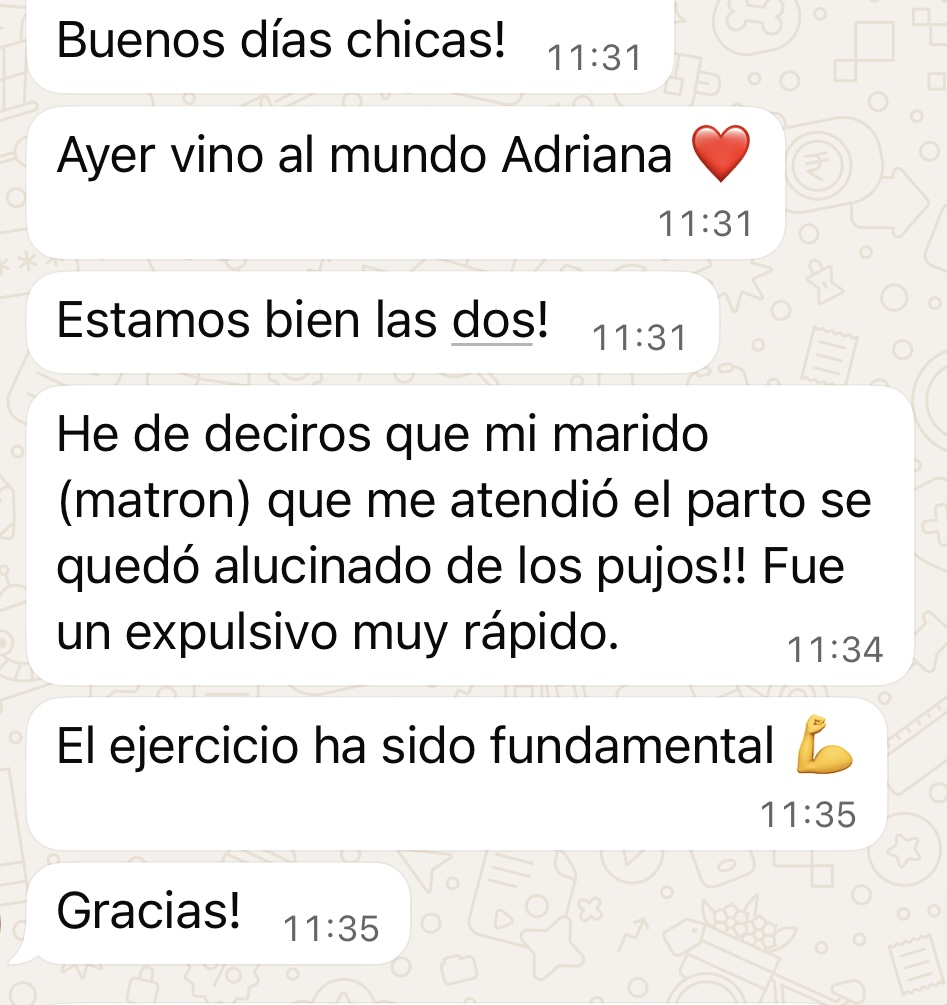 Testimonio de parto — Virginia