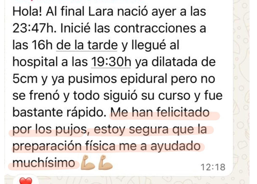 Testimonio de parto — Raquel