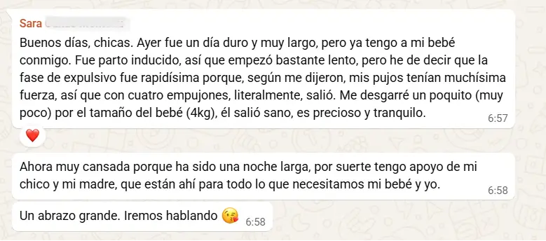Parto Sara Cañas